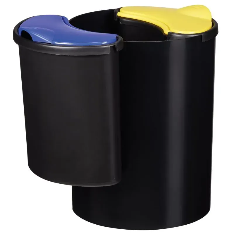 Poubelle de tri sélectif modulable 3 bacs Rossignol Modultri