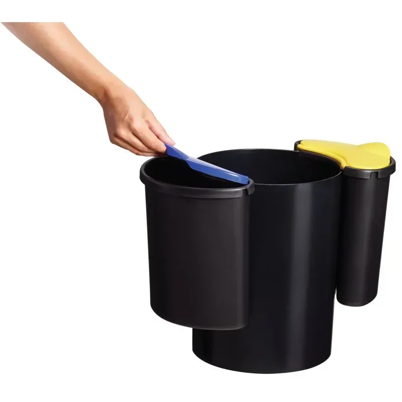 Poubelle de tri sélectif modulable 3 bacs Rossignol Modultri