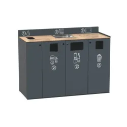 Meuble de tri et débarrasage pour restauration Rossignol Restotri