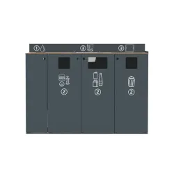 Meuble de tri et débarrasage pour restauration Rossignol Restotri