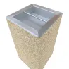 Cendrier béton à poser avec bac inox 9 litres - Rossignol Olympe