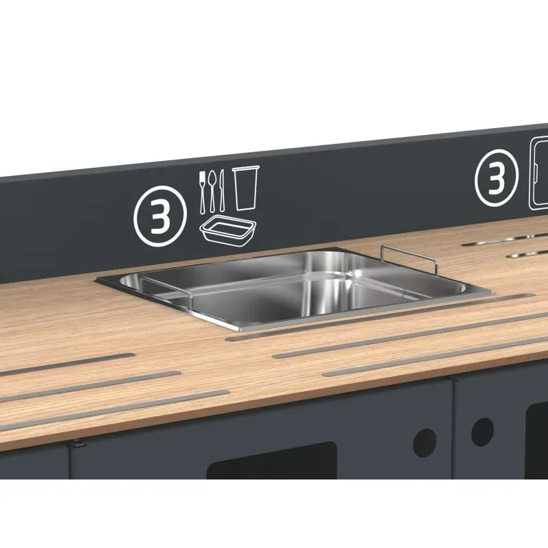 Meuble de tri et débarrasage pour restauration Rossignol Restotri