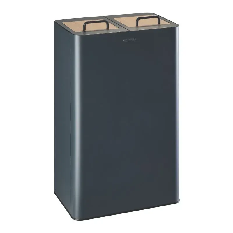 Poubelle de tri sélectif 2 bacs 40 litres Rossignol Venus Signature