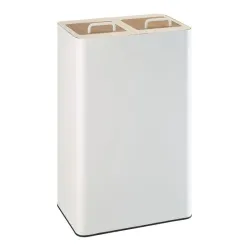 Poubelle de tri sélectif 2 x 40 litres + couvercles - Venus Signature