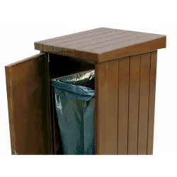 Poubelle de ville béton 130 litres - Rossignol Zeus