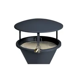 Toit amovible pour cendrier sablier plastique