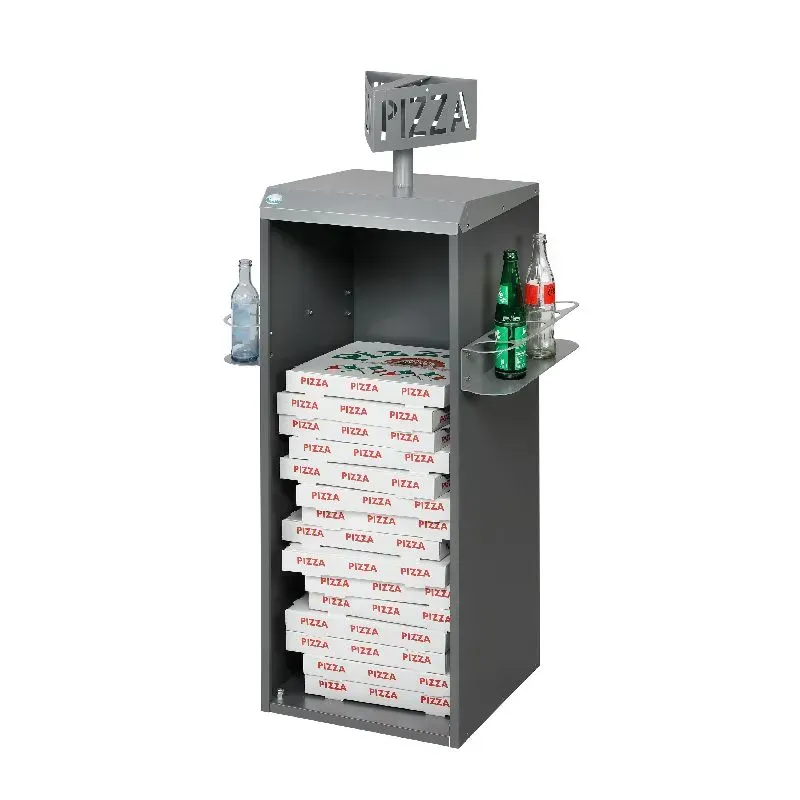 Poubelle pour cartons de pizza et bouteille consignée