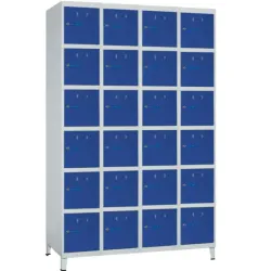 Casier vestiaire monobloc sur pieds - 6 casiers par colonne SB