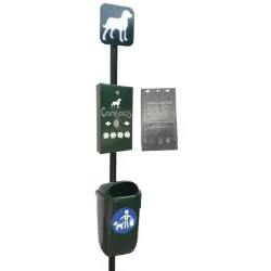 Distributeur de sacs à déjections canines sur pied - Canisacs