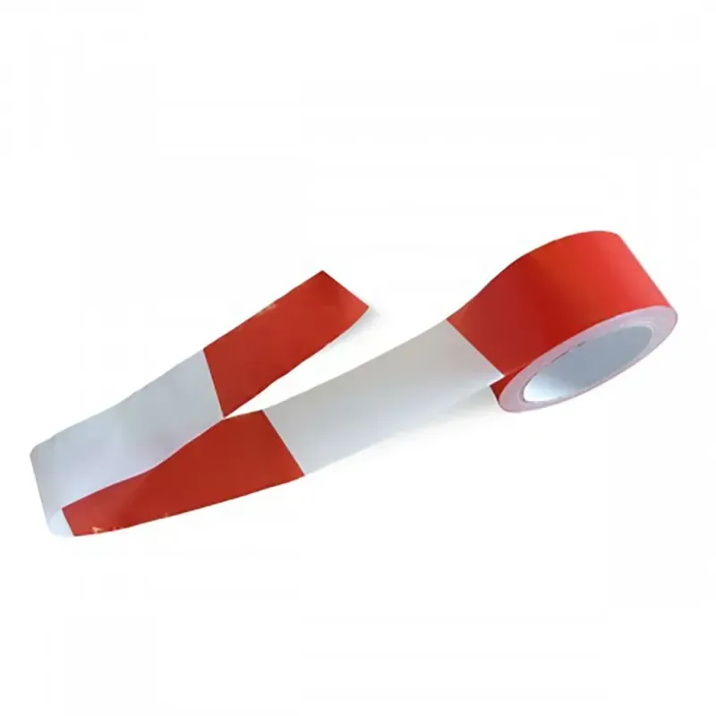 Rubalise de chantier à chevrons rouge/blanc - 100m