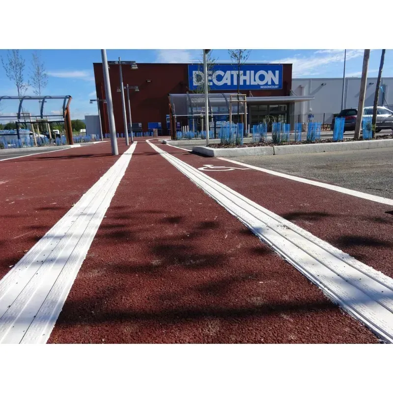 Bande de guidage PMR résine - Accessibilité handicapé