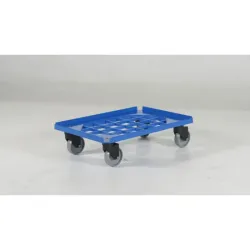 Plateforme roulante bac plastique 60 x 40 cm - avec ou sans timon