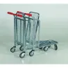 Chariot de magasin - 2 plateaux