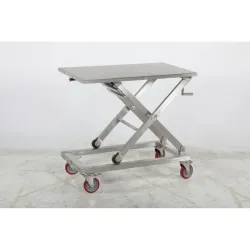 Table élévatrice manuelle inox 300 kg