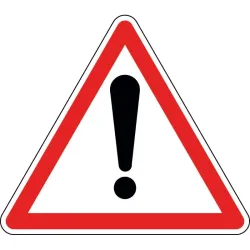 Panneau attention autres dangers - A14