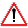 Panneau attention autres dangers - A14