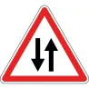 Panneau circulation dans les deux sens - A18