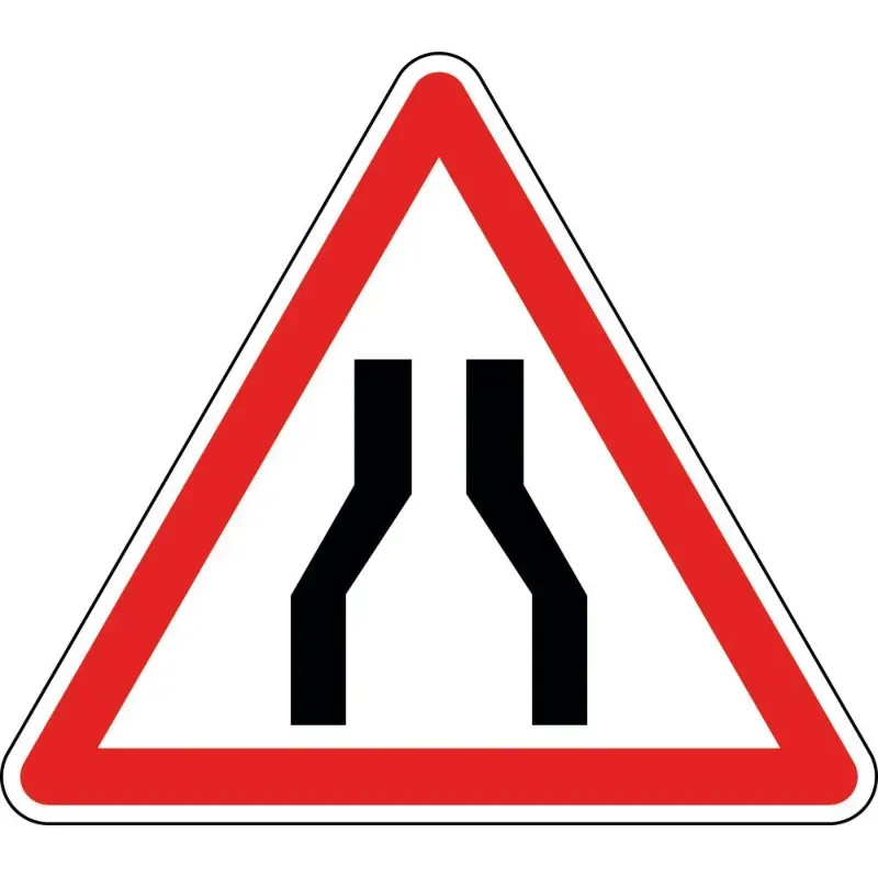 Panneau chaussée rétrécie - A3