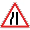 Panneau chaussée rétrécie par la gauche - A3b