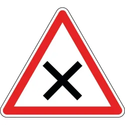 Panneau intersection priorité à droite - AB1