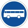 Panneau B27a - Voie réservée aux véhicules de transport en commun