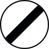 Panneau B31 - Fin de toutes les interdictions précédemment signalées