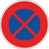 Panneau arrêt et stationnement interdit - B6d