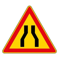 Panneau de chantier AK3 - Rétrécissement de voie