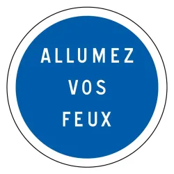 Panneau obligations diverses "texte personnalisable" BK29 temporaire