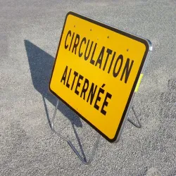 Panneau temporaire circulation alternée KC1CA