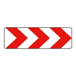 Panneau déviation ou rétrécissement de voie K8 temporaire