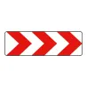 Panneau déviation ou rétrécissement de voie K8 temporaire