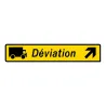 Panneau déviation camions avec flèche KD43b temporaire