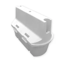 Séparateur de voies emboitable et lestable avec connecteur