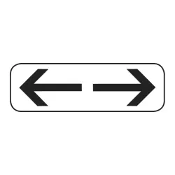 Panonceau M3b ex.6 double flèche