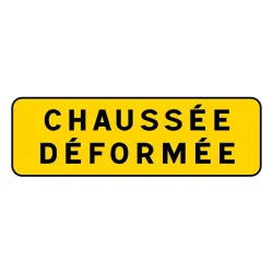 Panonceau jaune texte à personnaliser KM9