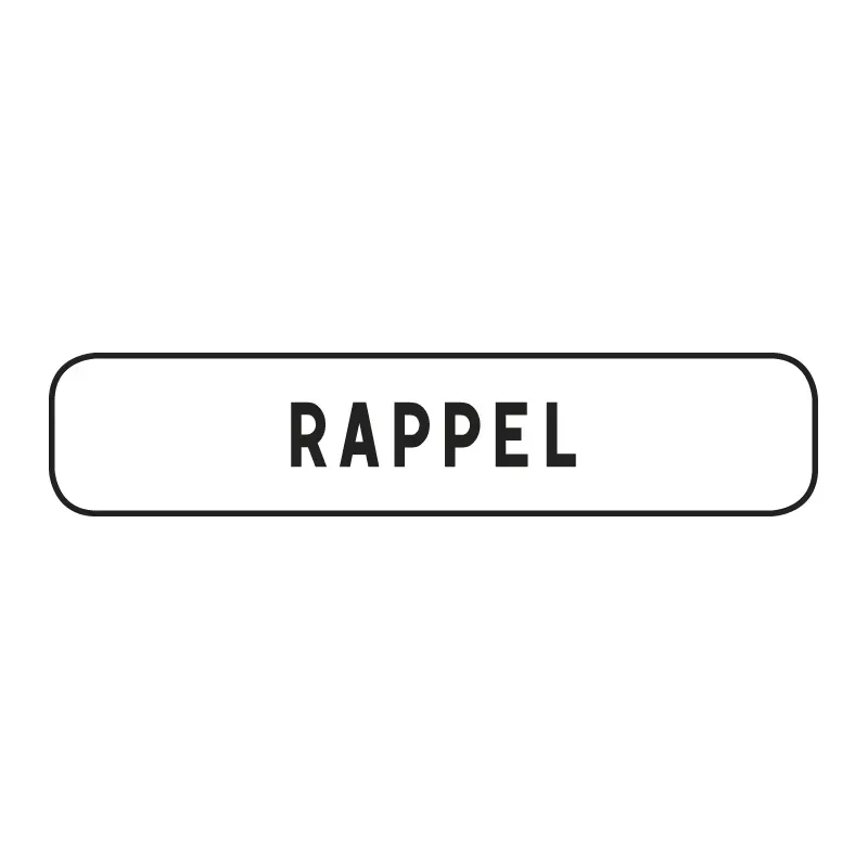 Panonceau de prescription sur 1 ou 2 lignes M9z