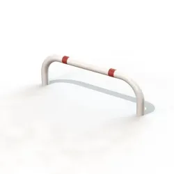 Arceau de sécurité de bordure blanc bande rouge