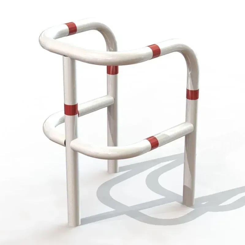 Etrier 3 pieds renforcé blanc bande rouge