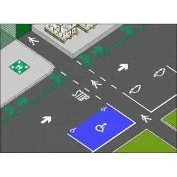 Kit de pochoirs - Signalisation handicapé