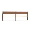 Banc double Benito Citizen UM301L en métal et lattes en bois exotique