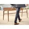 Banc Benito Minsk UM327 en fonte et lattes en bois tropical