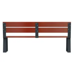 Banc Ballade en bois avec pieds acier