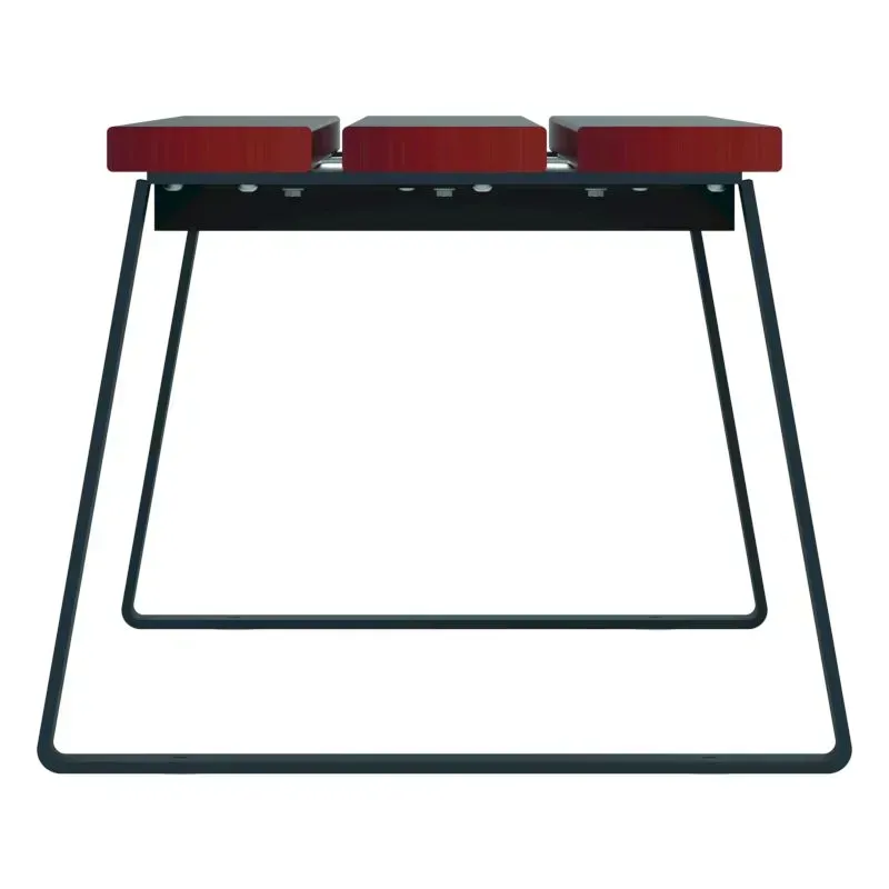 Banqette Rossignol Ballade d'extérieur en bois avec pieds acier