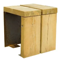 Tabouret Benito Gavarres UM311S en Corten et bois