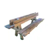 Banc public double Pinède en bois de pin traité autoclave classe 4