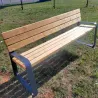 Banc en bois et métal design Easy pour collectivités