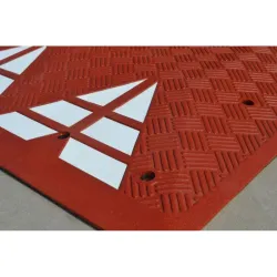 Ralentisseur poru voie publique 300 x 180 cm en caoutchouc