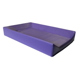 Coussin de change avec bords incurvés