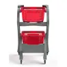 Chariot d'achat pour 2 paniers de courses 22L et 28 L